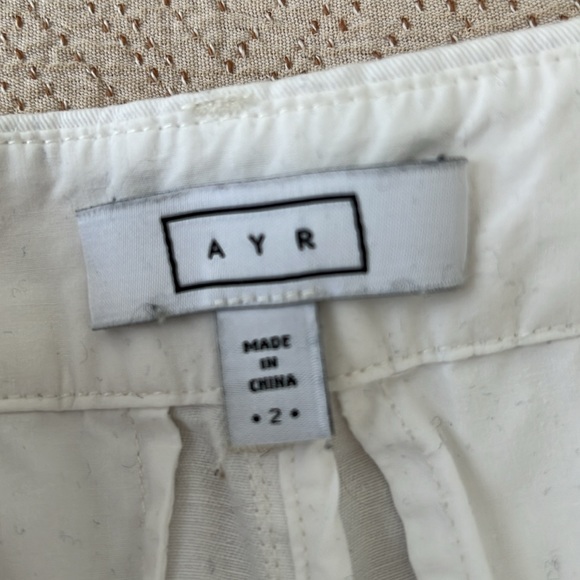 AYR Metropolitan Cotton Pleated Pant in Basmati White - Picture 4 of 10